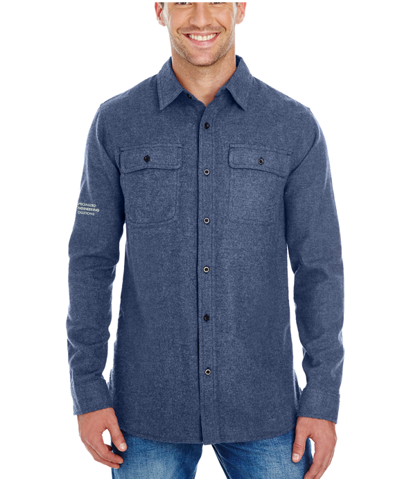 Burnside Men's Solid Flannel Shirt