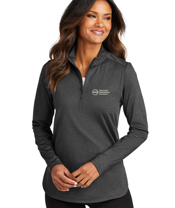 Port Authority Ladies C-FREE Double Knit 1/4-Zip