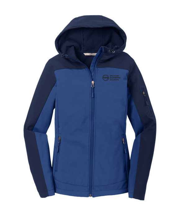 Port Authority® Ladies Hooded Core Soft Shell Jacket